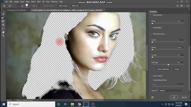How to change hair color in Photoshop 2021 - Easiest way смотреть онлайн
