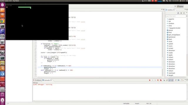 classical snake game with pygame смотреть онлайн