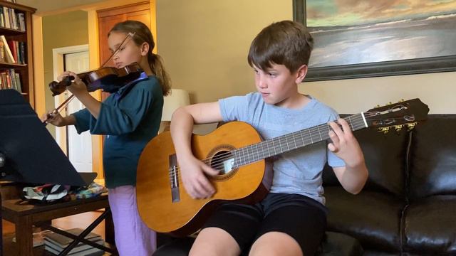 Gabriel and Lucia Kruger- What Child Is This?/Greensleeves- Christmas Song/ English Folk Song смотреть онлайн