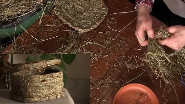 Ремёсла: Плетение из сухих луговых трав-сена смотреть онлайн