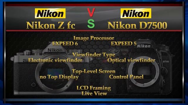 Nikon Z fc vs Nikon D7500 Comparison Video (Spec Comparison) смотреть онлайн