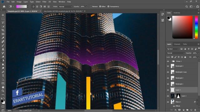Burj Khalifa Poster - Tutorial Photoshop CC 2019