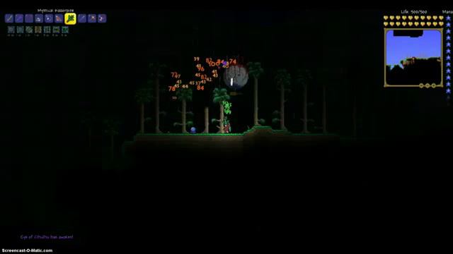 Terraria | Ultra HERO Boss Fights | Eye of Cthulhu in 4 seconds! смотреть онлайн