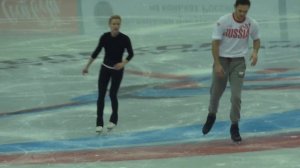 Татьяна Волосожар Максим Траньков тренировка 26.12.2013