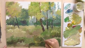 Живопись мазками. Научиться рисовать акрилом.