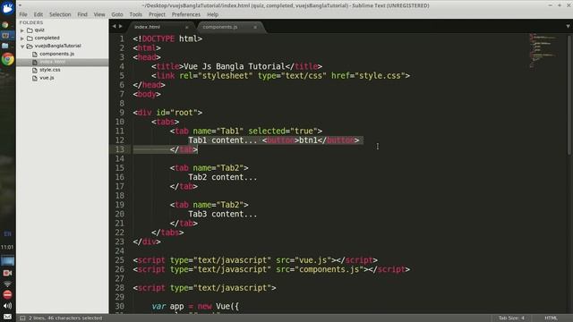 Vue.js 2 Bangla Tutorial #13 Practical component example смотреть онлайн