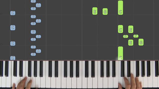 Old Joe Clark's Boogie (Gerald Martin) Piano Tutorial (Synthesia) смотреть онлайн