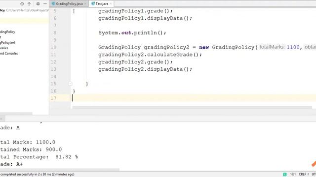 How To Calculate Percentage And Grade | Java | IntelliJ | Problems No.1 смотреть онлайн