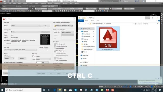 AUTOCAD - HOW TO RESTORE MISSING CTB FILE and WHERE TO INSERT CTB FILE смотреть онлайн