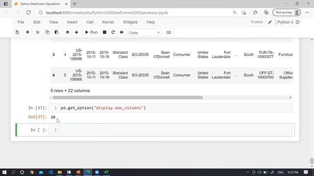 Python Pandas Tutorial : Pandas DataFrame Operations #4 смотреть онлайн