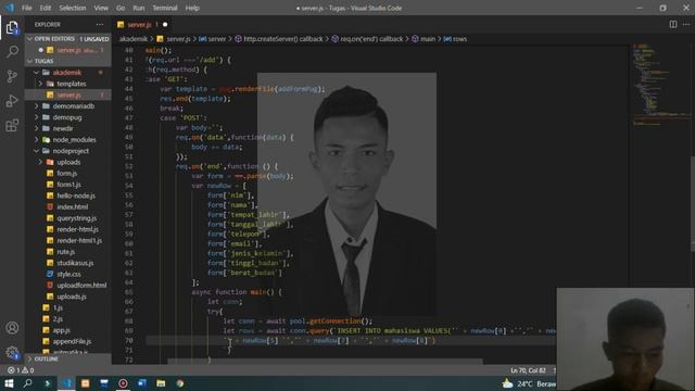 #47 CRUD Create atau insert data ke database MariaDB dengan Node js смотреть онлайн