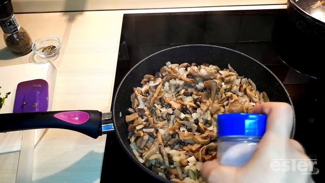 Тушеные грибы - шампиньоны плюс вешенки смотреть онлайн