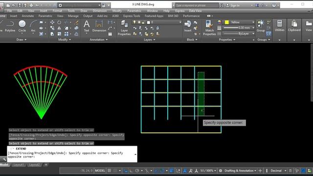?Extend command in autocad !?! Extend !?! How to use Extend Command in AutoCAD. смотреть онлайн
