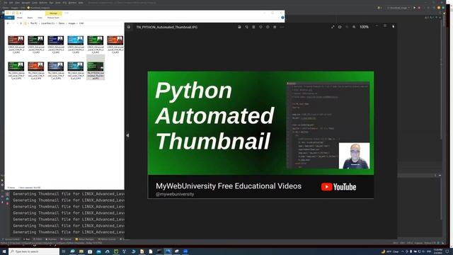 Python YouTube Automated Thumbnails For All The Images On The Entire Directory смотреть онлайн