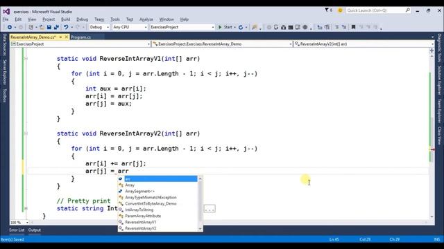 reverse int array in c# смотреть онлайн