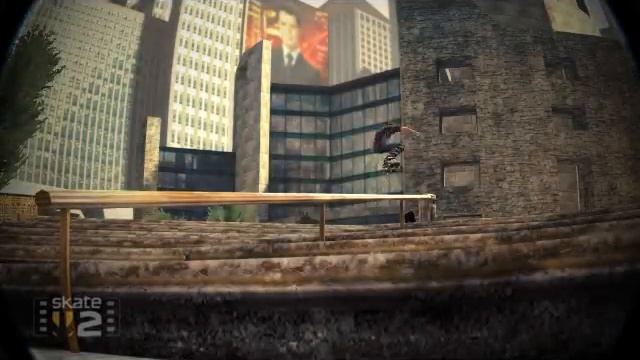 Skate 2 - Fliptrick to Grind @ The Library (sketchy landing!) смотреть онлайн