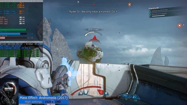 Mass Effect: Andromeda - Dell G3 3500 (2020) benchmark gameplay | GTX 1650 Ti + i5-10300H | смотреть онлайн