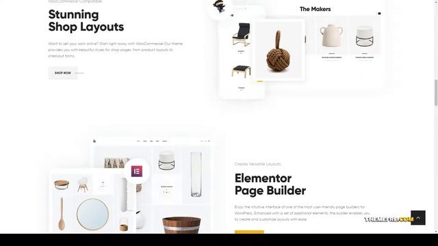 Iona - Handmade and Crafts Shop WordPress Theme ecommerce clean Easy Create Website смотреть онлайн