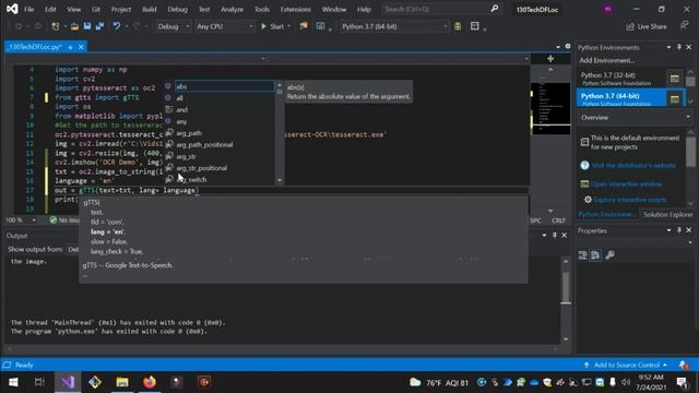 Python : OCR and TTS смотреть онлайн