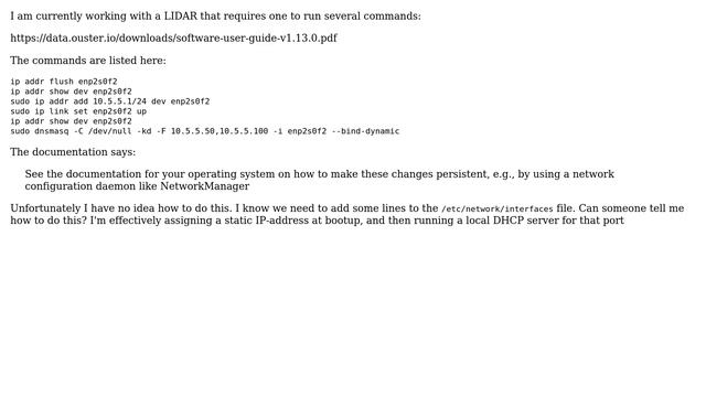 DevOps & SysAdmins: Converting these Networking Command Lines to /etc/network/interfaces file? смотреть онлайн