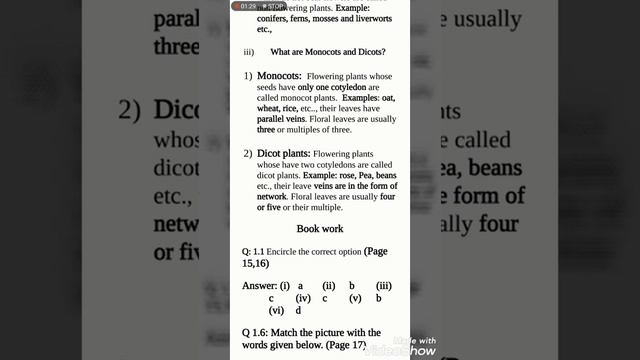 Class 5th science unit 1 Classification of Living things questions смотреть онлайн