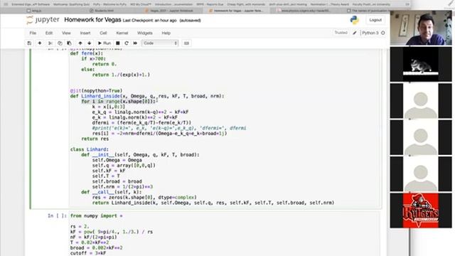 Computational Physics in Python, Rutgers University, 2021, lecture 20 смотреть онлайн