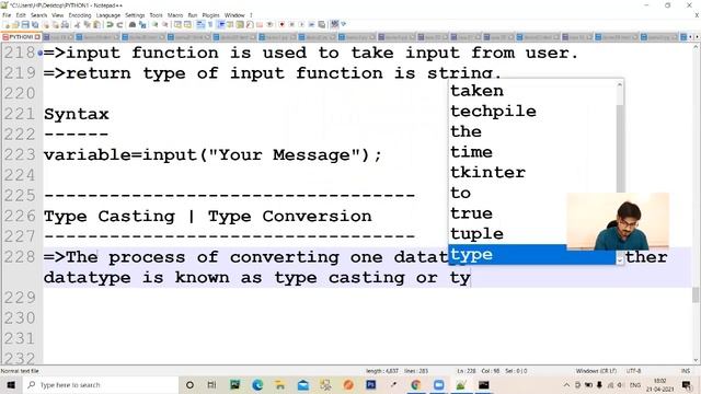 Type casting in Python | Type conversion in Python | Online Summer Training 2021 | 3rd Lecture смотреть онлайн