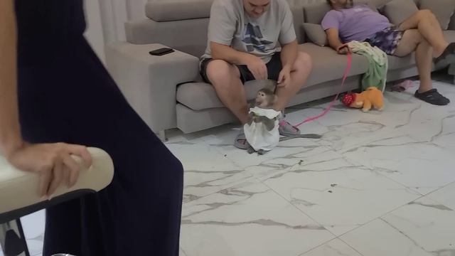 К нам в отель приехали гости, Никуша и чужие дядьки?? смотреть онлайн