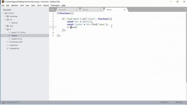 Урок 6. Bootstrap 4. Быстрый старт. Кнопка Load More (показать еще)