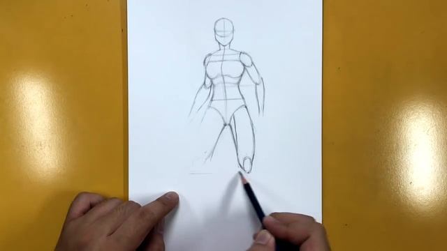 How to Draw a FEMALE STANDING POSE (Version 2) | Narrated Easy Step-by-Step Tutorial смотреть онлайн