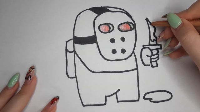 How to draw an imposter from among us смотреть онлайн