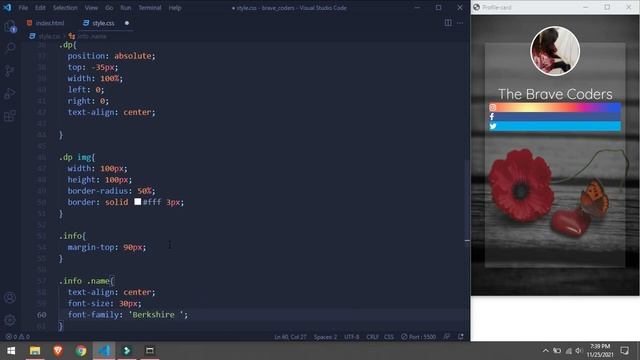 Glass Profile Card | HTML CSS Tutorial смотреть онлайн