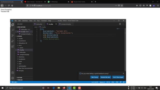 Error PHP ~ Undefined Variable смотреть онлайн