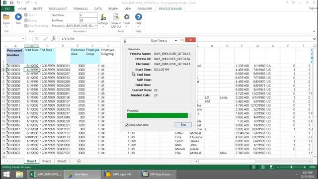 BAPI_EMPLOYEE_GETDATA From Excel смотреть онлайн