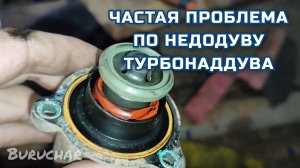 Недодув турбонаддува - Частая проблема - Байпас - Клапан N249 - P0299-000 Control rande not reached