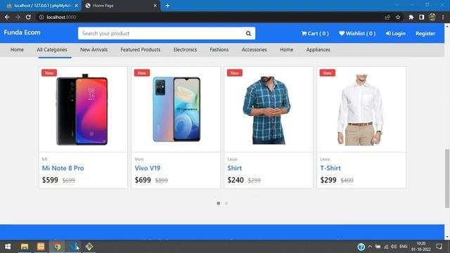Laravel 9 Ecom - Part 54: Display New arrivals & Featured products with carousel in home page смотреть онлайн