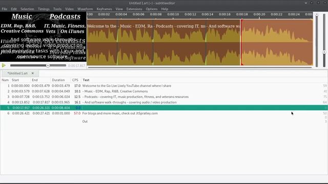 Subtitle Editor Quick Tutorial смотреть онлайн