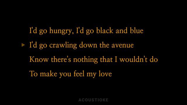 Make You Feel My Love - Adele [Acoustic Karaoke] смотреть онлайн