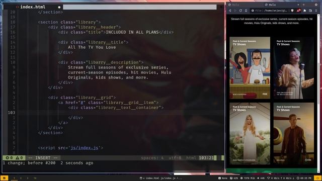 Build a Hulu Landing Page Clone with HTML, CSS & JAVASCRIPT смотреть онлайн