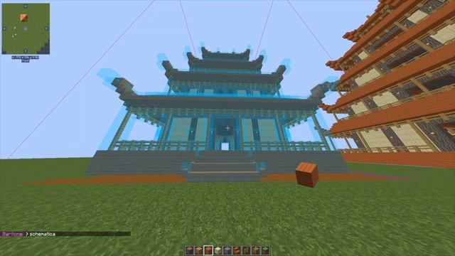 Auto Build Minecraft Schematics using Baritone and Schematica... смотреть онлайн