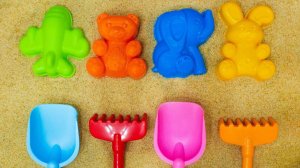 Учим Цвета и Играем в Песочек с игрушками Маша и Медведь Мимимишки Три Кота Щенячий Патруль