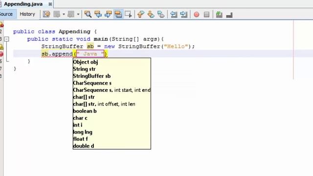 Java Tutorials - Create a program using "Append" & "Insert" in Java смотреть онлайн