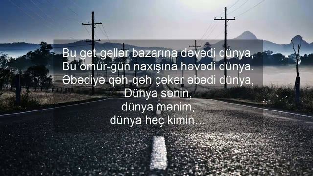 Niyameddin Musayev - Dunya senin, dunya menim. смотреть онлайн