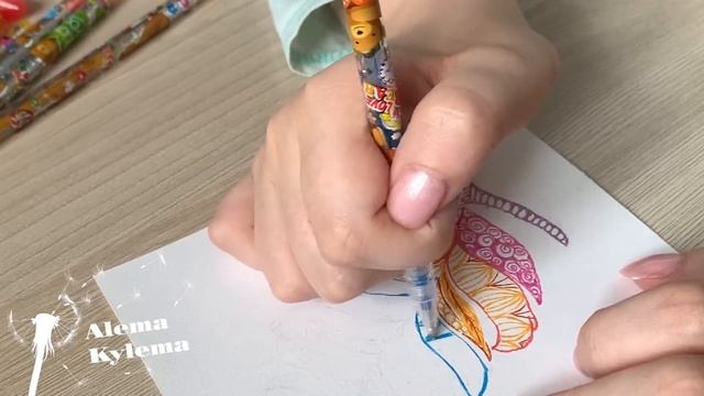 Как нарисовать перо в технике зентангл гелиевыми ручками смотреть онлайн