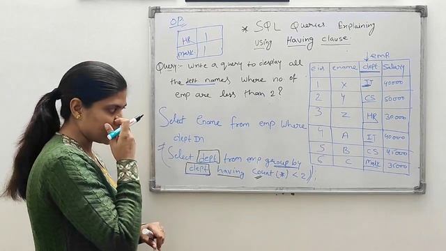 Explaining SQL Queries Using Having Clause. #sqlserver смотреть онлайн