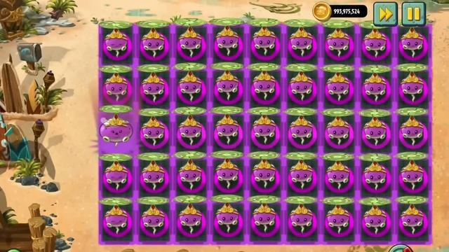 Pvz 2 Every 999 Plant Max Level Vs 999 Super Brain Zombie !! Plants Vs Zombies 2 смотреть онлайн