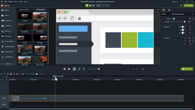 Camtasia: Zoom & Pan with Animations (2019) смотреть онлайн
