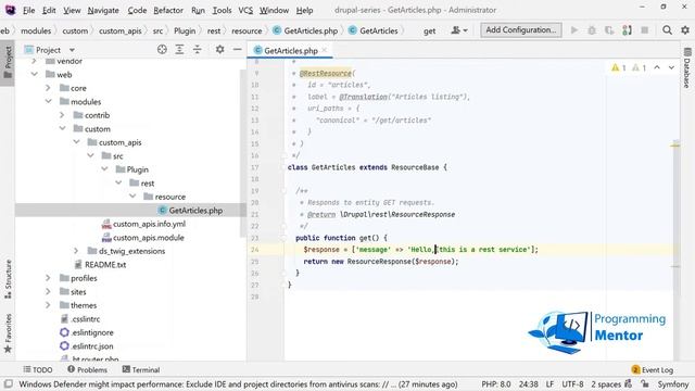 How to create custom RESTful API in Drupal 9 | Urdu/Hindi | #37 смотреть онлайн