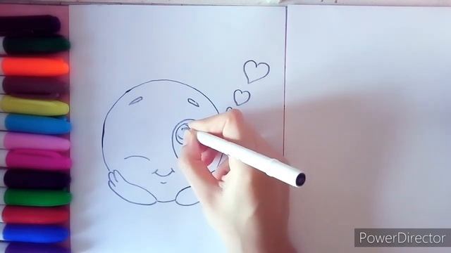 Как нарисовать влюбленный смайлик. смотреть онлайн