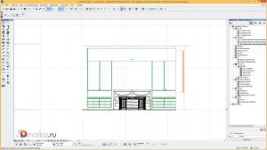 Как делать развертку стен в архикаде с помощью разреза